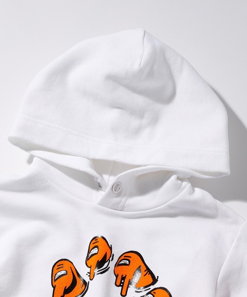 DIESEL KIDS(ディーゼルキッズ)の「DIESEL(ディーゼル)Kids & Junior ブランドロゴブリント長袖パーカーオーバーフーディー(パーカー・キッズ・オレンジ/ホワイト/ブラック・4Y/10Y/8Y/12Y/14Y/16Y)」の14枚目の写真