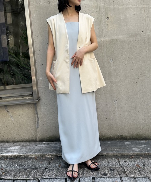 【税込】 A part WEAR - by（アパートバイ）の「ペプラムベスト（ベスト）」 トップス