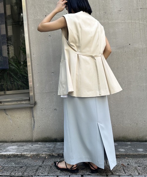 人気商品ランキング part A by（アパートバイ）の「ペプラムベスト（ベスト）」 WEAR - トップス