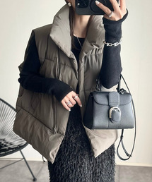 美品　  グレー ダウンベスト グレー フランネル ダウンベスト | PRADA
