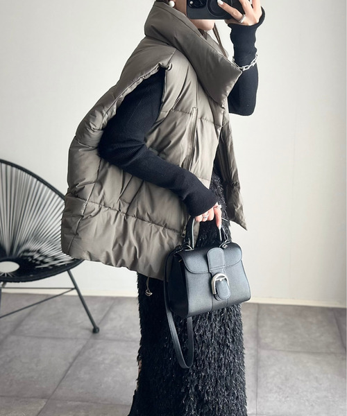 Ada.（エイダ）の「ジップ付き 高機能 ボリューム ハイネック 中綿