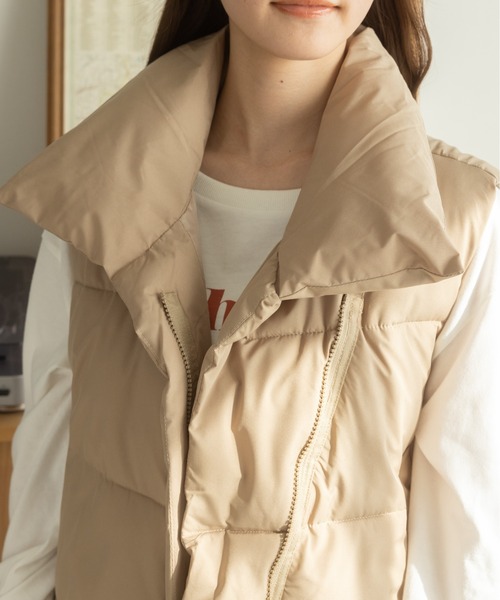 Ada.（エイダ）の「ジップ付き 高機能 ボリューム ハイネック 中綿