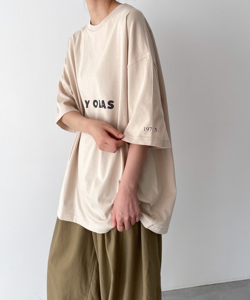 CANAL JEAN(キャナルジーン)の「1975 TOKYO SOL Y OLAS半袖Tシャツ(Tシャツ/カットソー・レディース・サンドベージュ/ホワイト/ブラック・LARGE/X-LARGE)」の18枚目の写真