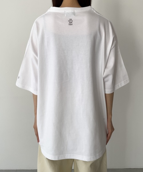 CANAL JEAN(キャナルジーン)の「1975 TOKYO SOL Y OLAS半袖Tシャツ(Tシャツ/カットソー・レディース・サンドベージュ/ホワイト/ブラック・LARGE/X-LARGE)」の7枚目の写真