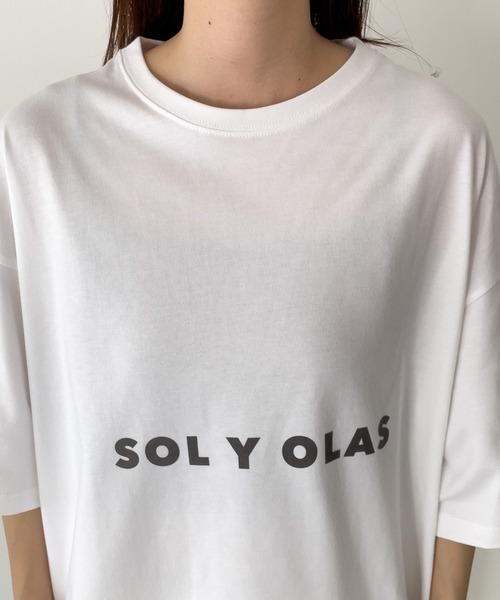 CANAL JEAN(キャナルジーン)の「1975 TOKYO SOL Y OLAS半袖Tシャツ(Tシャツ/カットソー・レディース・サンドベージュ/ホワイト/ブラック・LARGE/X-LARGE)」の16枚目の写真