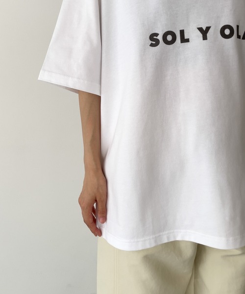 CANAL JEAN(キャナルジーン)の「1975 TOKYO SOL Y OLAS半袖Tシャツ(Tシャツ/カットソー・レディース・サンドベージュ/ホワイト/ブラック・LARGE/X-LARGE)」の19枚目の写真