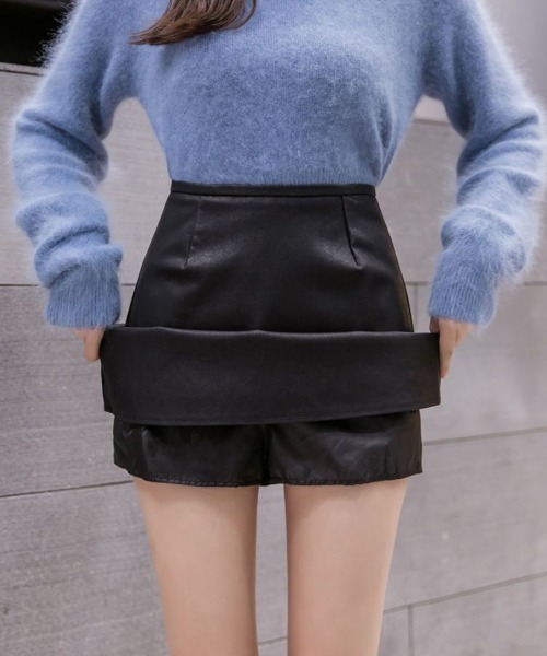 ロエベ サイドジップレザーミニスカート ブラック fit=scale-down,w=1200