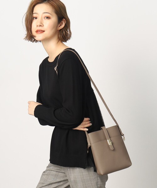 grove（グローブ）の「◆ちょっとしたお出かけに便利なミニサイズショルダー（ショルダーバッグ・レディース・ブルー/ライトグレー/キャメル/ダークグレー/ブラック・00）」の13枚目の写真