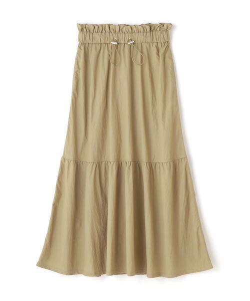 FREE'S MART（フリーズマート）の「◆ウエストドロストティアードスカート（スカート・レディース・ホワイト/ベージュ/ブラック・MEDIUM/SMALL）」の4枚目の写真