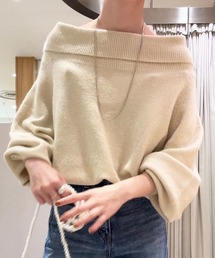 SHENERY | オフショルダーニットプルオーバー(ニット/セーター)