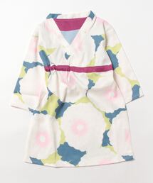 カヤ（カヤ）の「【カヤ】わらべ めのこ花キッズワンピース100cm（ワンピース）」