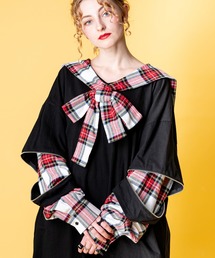 ankoROCK（アンコロック）の「オープンジップフェイクレイヤーバリエーションセーラーカットソー（Tシャツ/カットソー）」