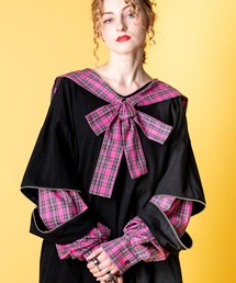 ankoROCK（アンコロック）の「オープンジップフェイクレイヤーバリエーションセーラーカットソー（Tシャツ/カットソー）」