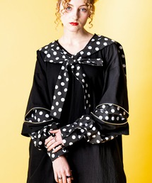 ankoROCK（アンコロック）の「オープンジップフェイクレイヤーバリエーションセーラーカットソー（Tシャツ/カットソー）」