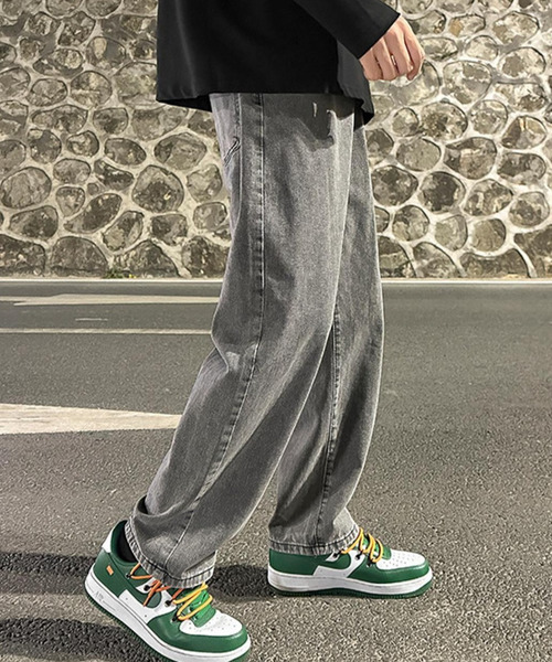 Burner(バーナー)の「【OKUOKU 0909】ゆったりシルエット ストレート デニム oku-bottom-704358596280-28(デニムパンツ・メンズ・ライトブルー/ブルー/ブラック/グレー・M/S/L)」の3枚目の写真