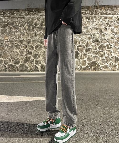 Burner(バーナー)の「【OKUOKU 0909】ゆったりシルエット ストレート デニム oku-bottom-704358596280-28(デニムパンツ・メンズ・ライトブルー/ブルー/ブラック/グレー・M/S/L)」の8枚目の写真