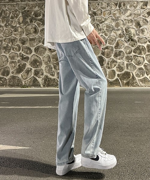 Burner(バーナー)の「【OKUOKU 0909】ゆったりシルエット ストレート デニム oku-bottom-704358596280-28(デニムパンツ・メンズ・ライトブルー/ブルー/ブラック/グレー・M/S/L)」の10枚目の写真