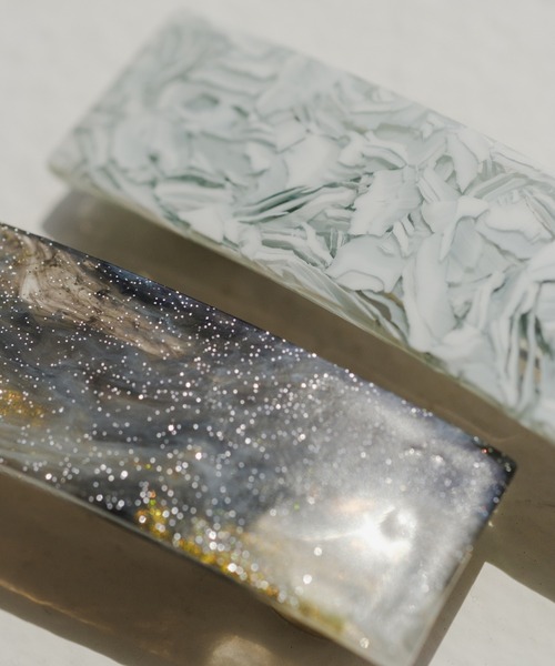 Kastane（カスタネ）の「バレッタSET（バレッタ/ヘアクリップ・レディース・シルバー/グレー/ブルー・FREE）」の10枚目の写真