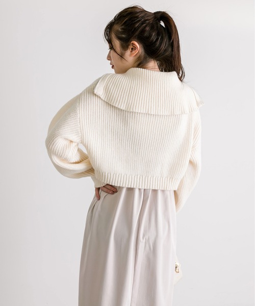 OLIVE des OLIVE（オリーブデオリーブ）の「【WEB限定】ハーフジップニット×キャミワンピースSET　1032090200（ワンピース・レディース・オフホワイト/サックスブルー/ブラック・FREE）」の9枚目の写真