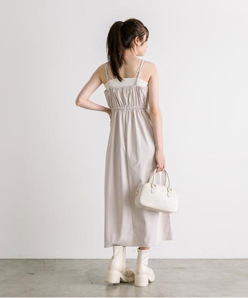 OLIVE des OLIVE（オリーブデオリーブ）の「【WEB限定】ハーフジップニット×キャミワンピースSET　1032090200（ワンピース・レディース・オフホワイト/サックスブルー/ブラック・FREE）」の12枚目の写真