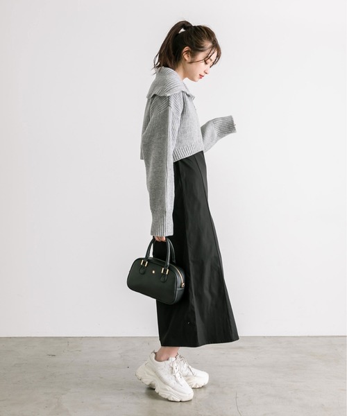 OLIVE des OLIVE（オリーブデオリーブ）の「【WEB限定】ハーフジップニット×キャミワンピースSET　1032090200（ワンピース・レディース・オフホワイト/サックスブルー/ブラック・FREE）」の17枚目の写真