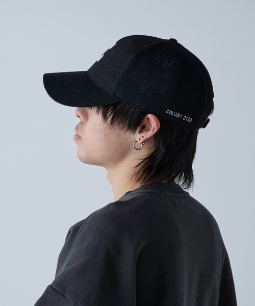 COLONY 2139（コロニートゥーワンスリーナイン）の「メルトンロゴ刺繍キャップ（キャップ・メンズ・ブラック/グリーン/グレー・FREE）」の2枚目の写真