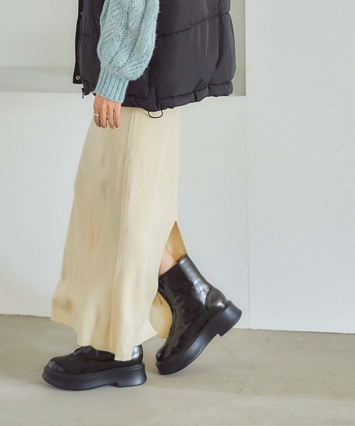 titivate（ティティベイト）の「フロントジップショートブーツ（ブーツ・レディース・ブラック/ブラック系その他・S/M/L）」の12枚目の写真