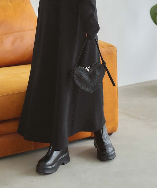 titivate（ティティベイト）の「フロントジップショートブーツ（ブーツ・レディース・ブラック/ブラック系その他・S/M/L）」の10枚目の写真