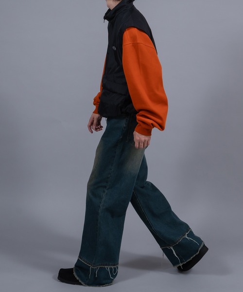 Perushu（ペルーシュ）の「スタンドネックナイロンベスト（ベスト・メンズ・オフホワイト/ネイビー/ブラック/グレイッシュベージュ・MEDIUM/LARGE）」の18枚目の写真