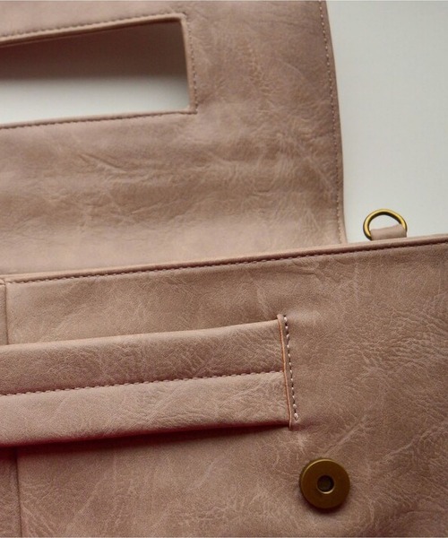 LA VORAGINE(ラ ヴォラジネ)の「2wayスクエアクラッチショルダーバッグ(クラッチバッグ・レディース・ブラウン/グレー/ブラック/ベージュ・FREE)」の12枚目の写真