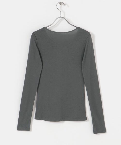 URBAN RESEARCH(アーバンリサーチ)の「『UR TECH』クルーネックロングTシャツ(Tシャツ/カットソー・レディース・ブラック/ホワイト/チャコールグレー・FREE)」の22枚目の写真