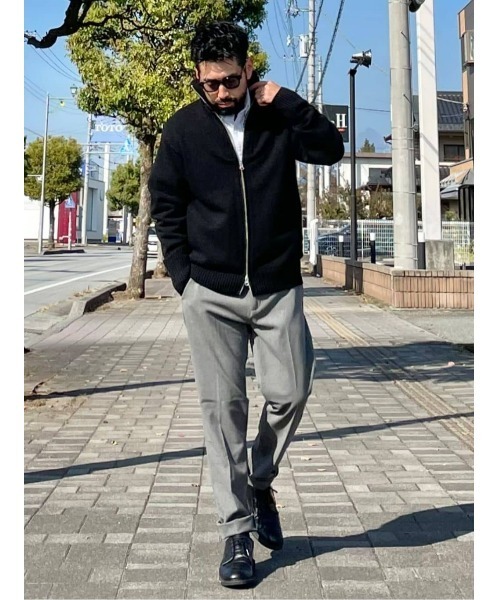 Salt&Pepper（ソルトアンドペッパー）の「【Salt&Pepper】ＷＯＯＬドライバーズニット（ニット/セーター・メンズ・ホワイト/ブラック・XL/L/M）」の11枚目の写真