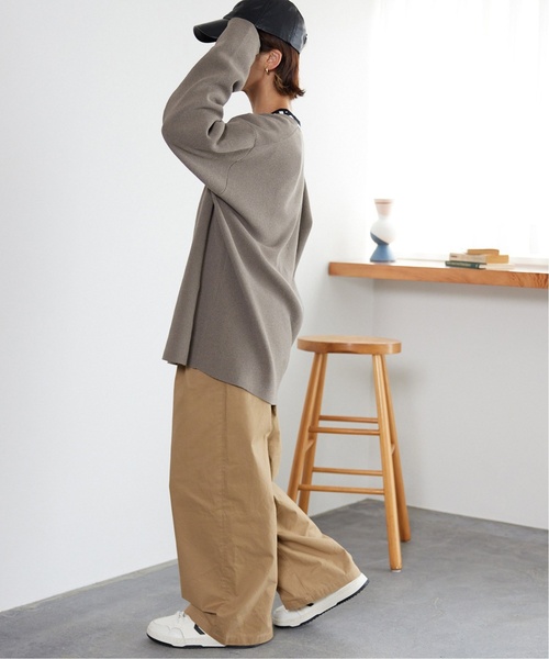 【美品】 ジャーナルスタンダード ストレッチニットV ネックプルオーバー JOURNAL STANDARD relume（ジャーナルスタンダード レリューム