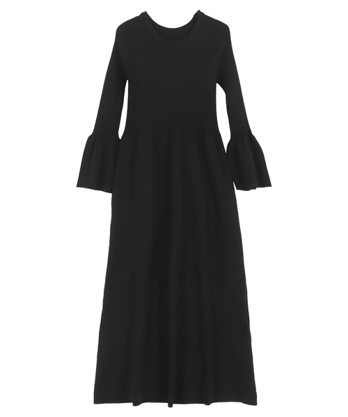 フレアスリーブニットワンピース（ワンピース）｜KOBE LETTUCE