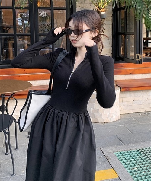 ◯CASTELBAJA ハーフジップ ワンピース GeeRA｜前後2WAYハーフジップワンピース | Rakuten Fashion(楽天