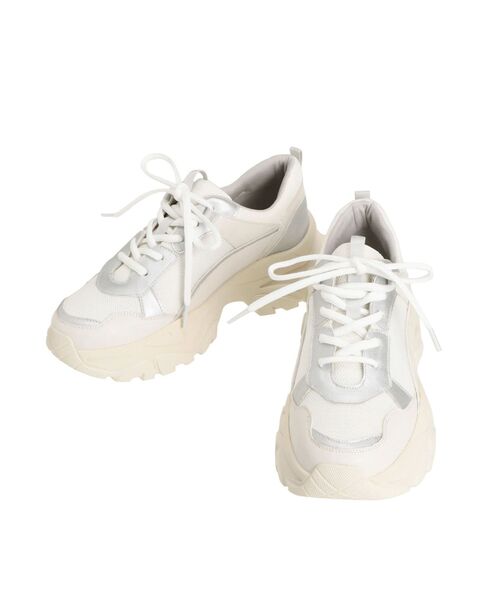 LAGUNAMOON（ラグナムーン）の「ボリュームソールスニーカー（スニーカー・レディース・ブラック/ホワイト・M/S）」の13枚目の写真