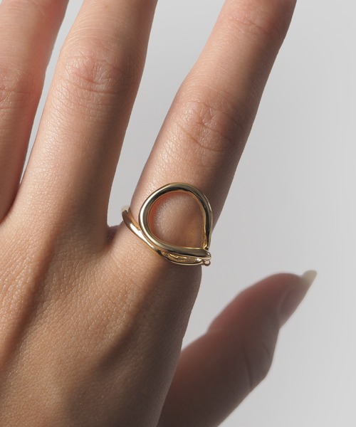 minia（ミニア）の「オープンデザインリング（リング・レディース・ゴールド系2/シルバー系3/ゴールド系3/シルバー系2/シルバー系1/ゴールド系1・FREE）」の5枚目の写真