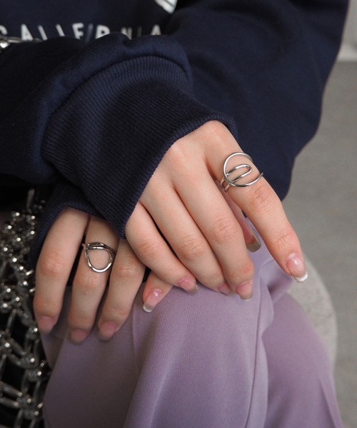 minia（ミニア）の「オープンデザインリング（リング・レディース・ゴールド系2/シルバー系3/ゴールド系3/シルバー系2/シルバー系1/ゴールド系1・FREE）」の7枚目の写真