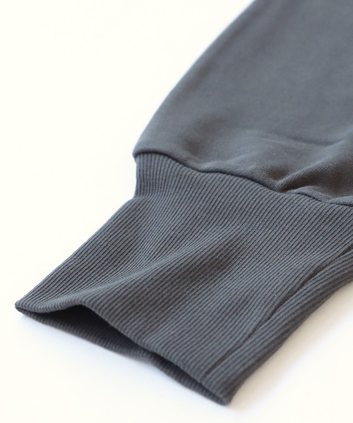 antiqua(アンティカ)の「綿100%裾リブパンツ(スウェットパンツ・レディース・杢グレー/スミクロ/ブラック・ML/LXL)」の5枚目の写真