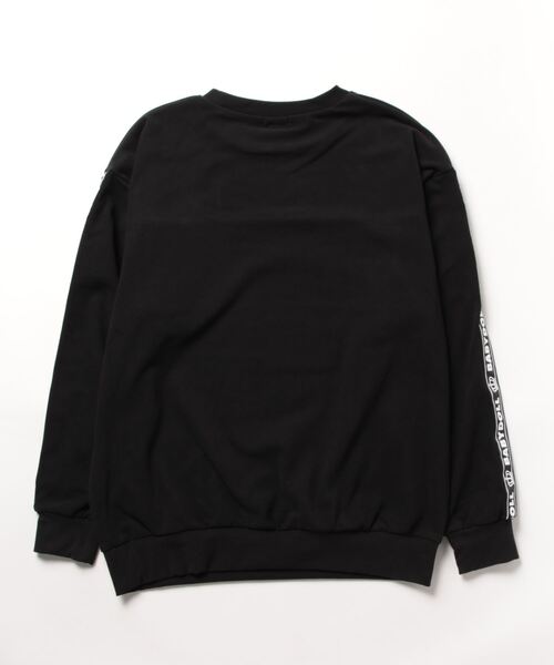 BABYDOLL（ベビードール）の「親子お揃い 4WAY ストレッチフリース トレーナー (ボトムス別売り) 8952A（スウェット・メンズ・ブラック/ナチュラル・S/XL/M/L）」の3枚目の写真