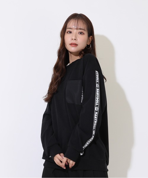 BABYDOLL（ベビードール）の「親子お揃い 4WAY ストレッチフリース トレーナー (ボトムス別売り) 8952A（スウェット・メンズ・ブラック/ナチュラル・S/XL/M/L）」の10枚目の写真