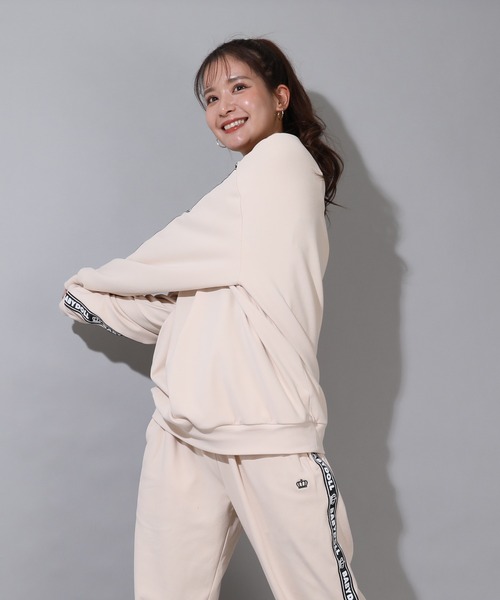 BABYDOLL（ベビードール）の「親子お揃い 4WAY ストレッチフリース トレーナー (ボトムス別売り) 8952A（スウェット・メンズ・ブラック/ナチュラル・S/XL/M/L）」の16枚目の写真