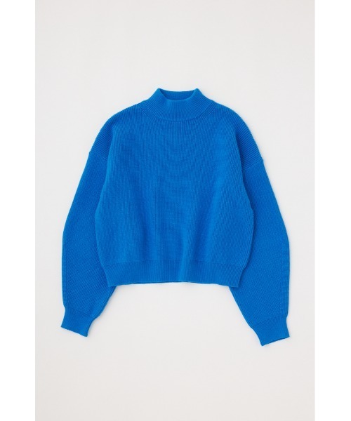 MOUSSY（マウジー）の「MOCK NECK COMPACT ニット（ニット/セーター・レディース・ピンク/ダークネイビー/ブルー/ホワイト・FREE）」の11枚目の写真