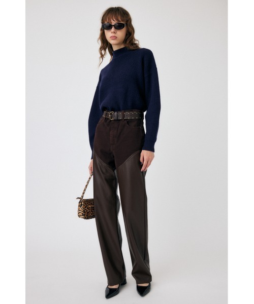 MOUSSY（マウジー）の「MOCK NECK COMPACT ニット（ニット/セーター・レディース・ピンク/ダークネイビー/ブルー/ホワイト・FREE）」の15枚目の写真