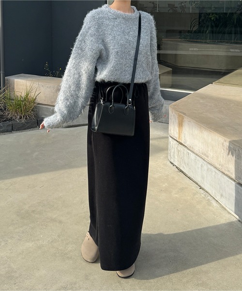 LE MORE（リモア）の「スウェットライクペンシルスカート（スカート・レディース・アイボリー/ブラック・FREE）」の10枚目の写真