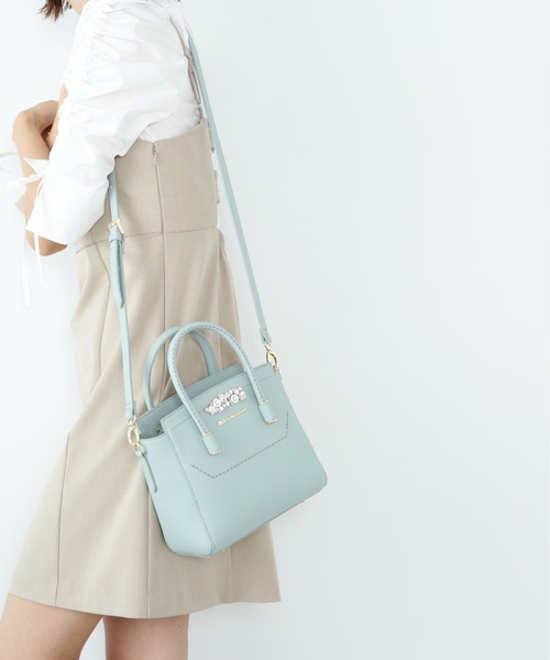 JILL by JILL STUART(ジルバイジルスチュアート)の「ビジューロイヤルミニ(ハンドバッグ・レディース・ピンク系その他2/ブルー/ホワイト/ブラック・FREE)」の7枚目の写真
