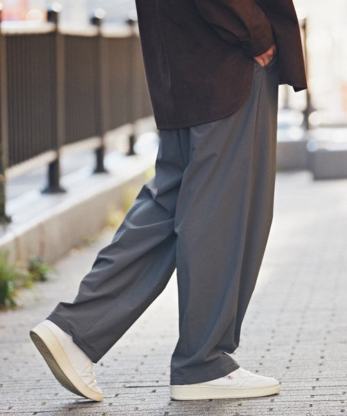 EDIFICE（エディフィス）の「ナイロントリコット バルーンフィット イージーパンツ（その他パンツ・メンズ・ネイビー/グレー・LARGE/MEDIUM）」の8枚目の写真