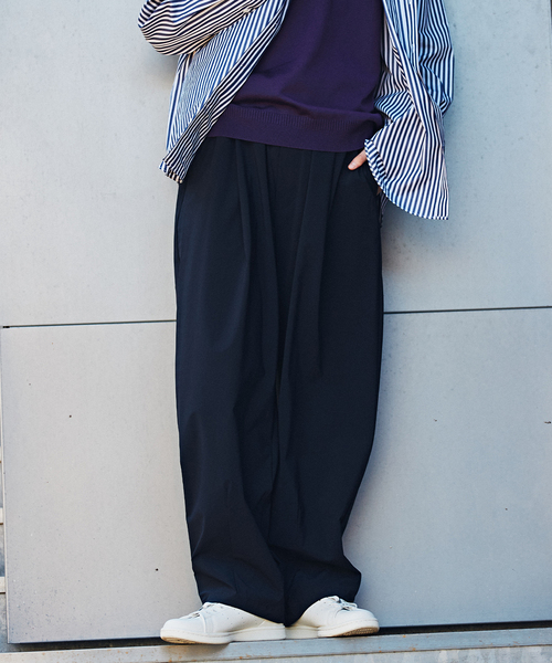 EDIFICE（エディフィス）の「ナイロントリコット バルーンフィット イージーパンツ（その他パンツ・メンズ・ネイビー/グレー・LARGE/MEDIUM）」の21枚目の写真