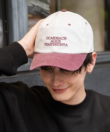 2トーン/ロゴ刺繍キャップ