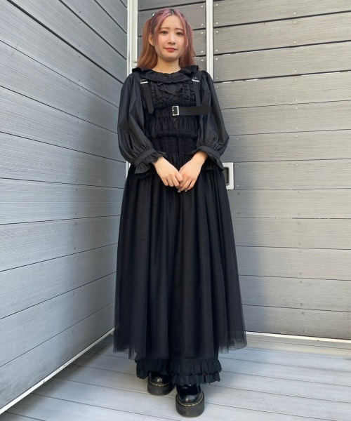 Candy Stripper（キャンディストリッパー）の「SWEET MEMORY FRILL ブラウス（シャツ/ブラウス・レディース・オフホワイト/ブラック・2）」の3枚目の写真